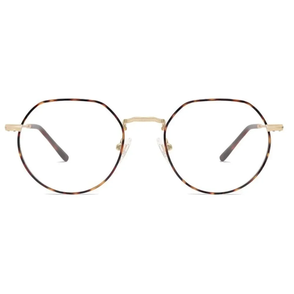 Round Polygon Frame clear glasses